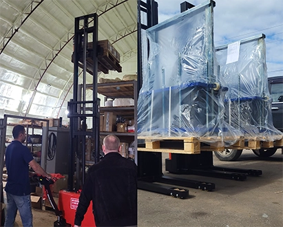 Тест-драйв складской техники на нашем складе в Рубцовске